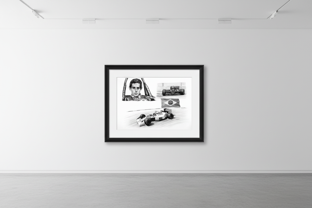Ayrton Senna Framed