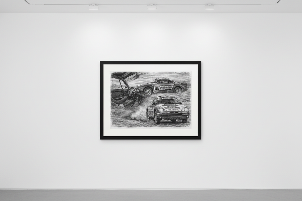 Porsche Framed Art No Mat